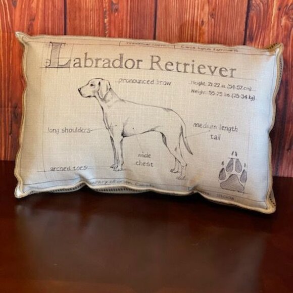 Decorative Splashworks Labrador Retriever Dog Breed Pillow - Picture 10 of 10